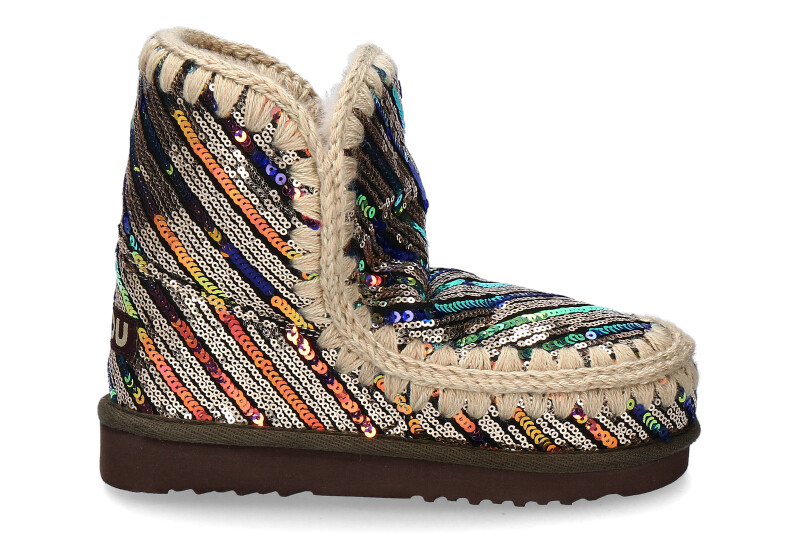 Mou Boots gefüttert ESKIMO STRIPY SEQUINS- multicolor