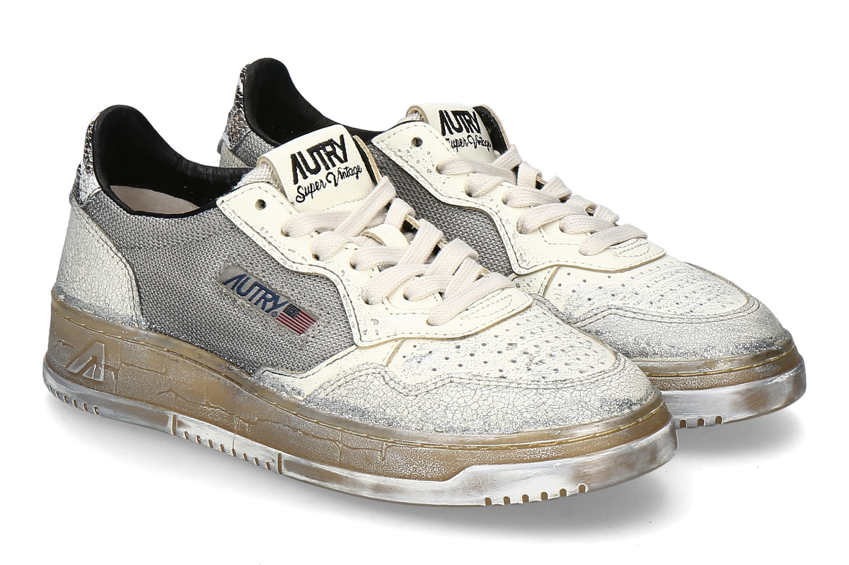 Autry Damen- Sneaker SUPER VINTAGE ME01- silber/ schwarz
