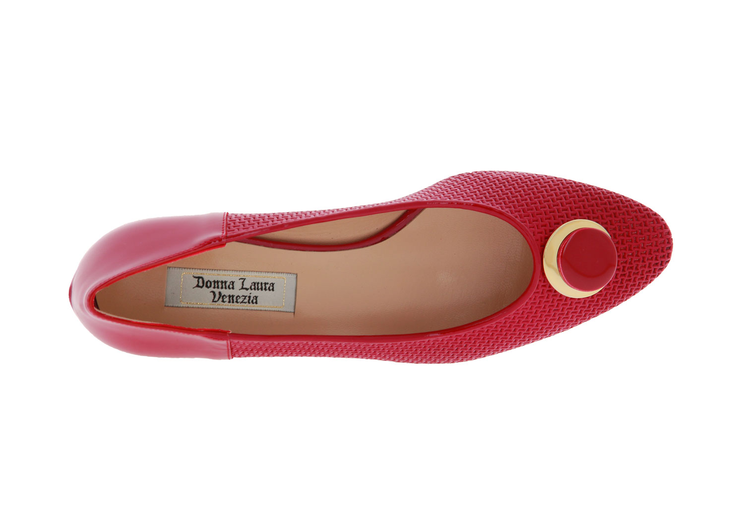 Donna Laura Venezia Pumps NAPPA ROSSO FORATO LEGO (37 )