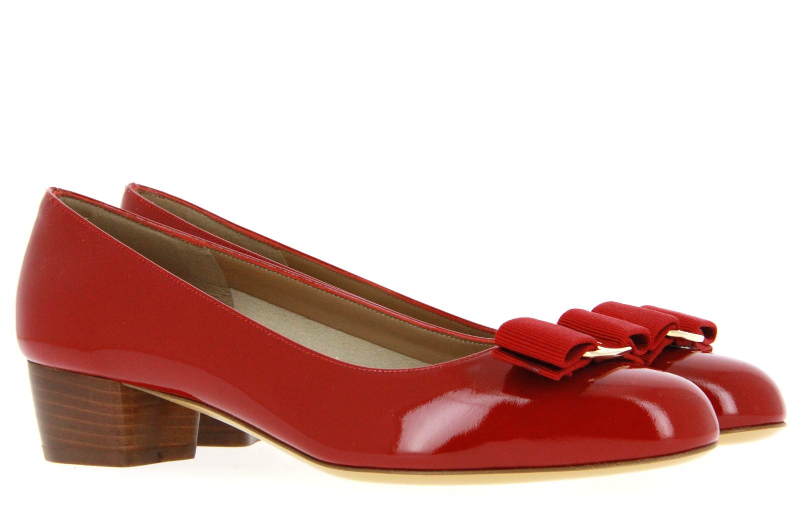 Salvatore Ferragamo Pumps VARA VERNICE ROSSO (35)