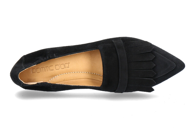 Pomme D'Or Slipper GRACE CAMOSCIO NERO (37 )