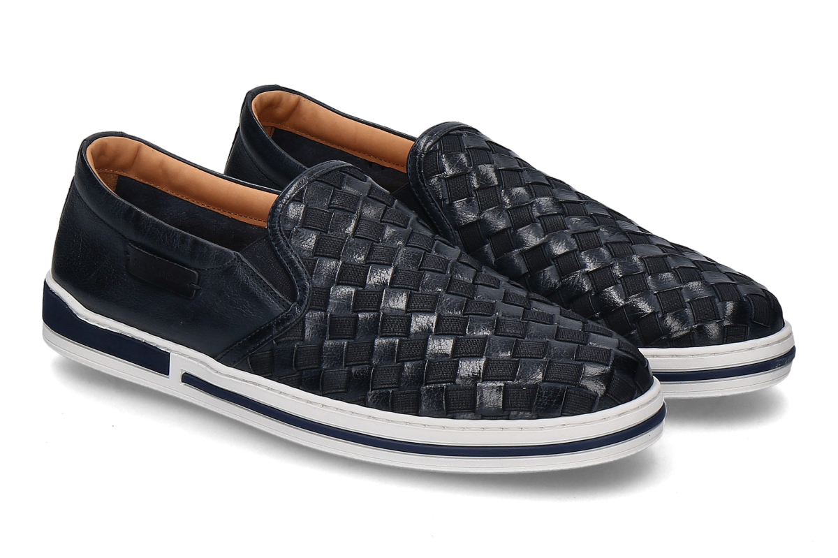 Galizio Torresi Slipper BUFALO ELASTICO- blau/ blue