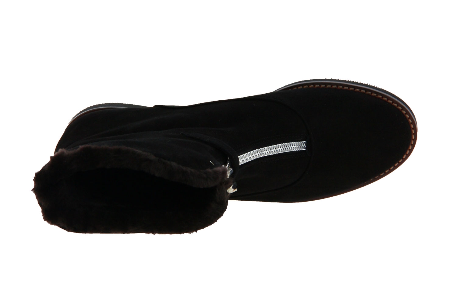 Trumans Stiefelette gefüttert Camoscio Nero (36½)