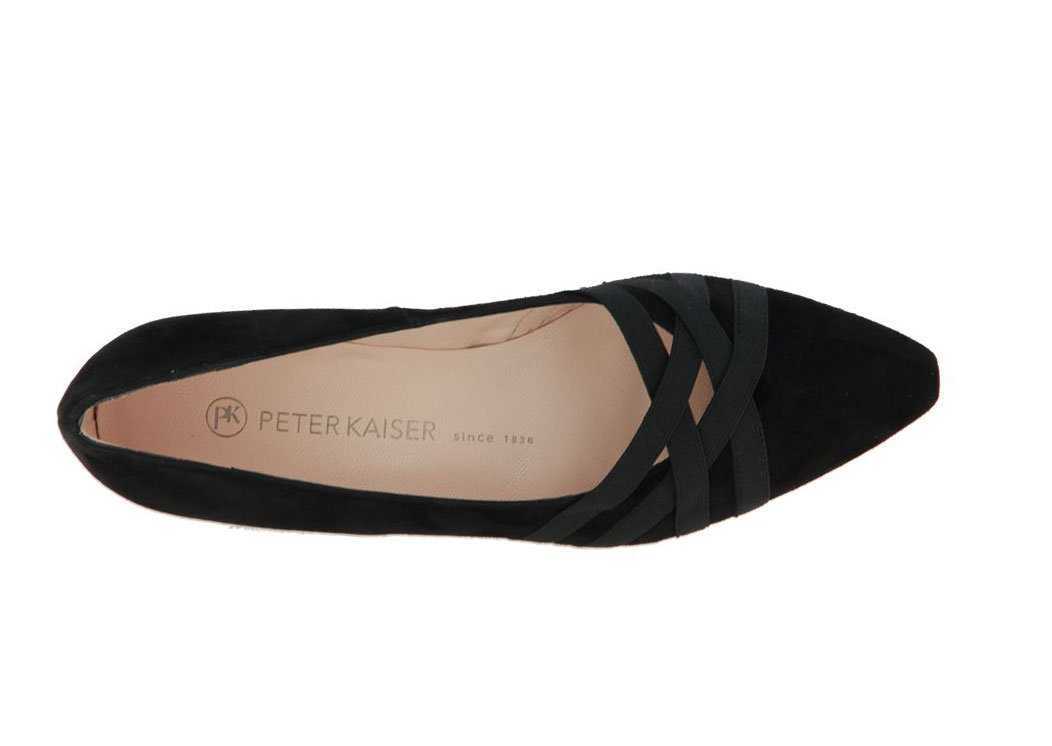 Peter Kaiser Slipper LIESEL SUEDE SCHWARZ (37 )