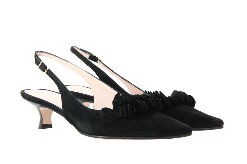 Unützer Slingpumps SANDALO DONNA CAMOSCIO VELUKID NERO (37 )