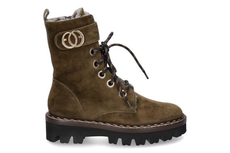 Luca Grossi Stiefelette gefüttert CAMOSCIO MILITARY