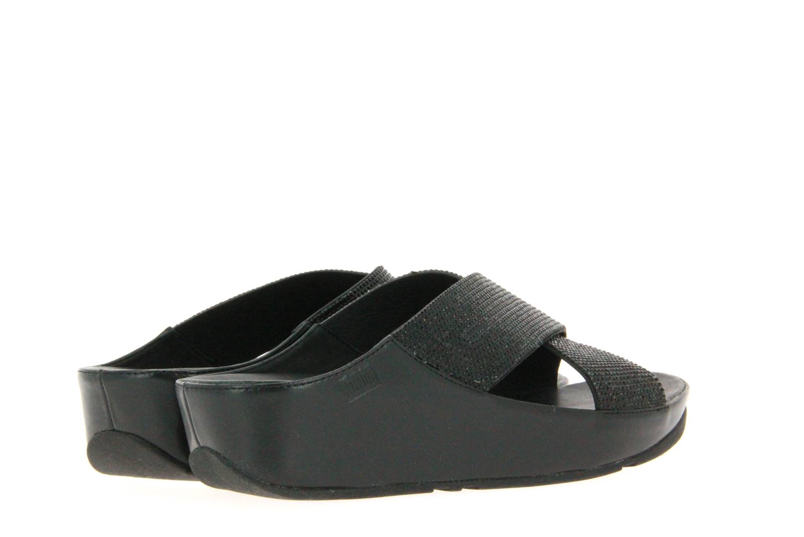 Fitflop Pantolette BLACK CRYSTAL SLIDE (39)