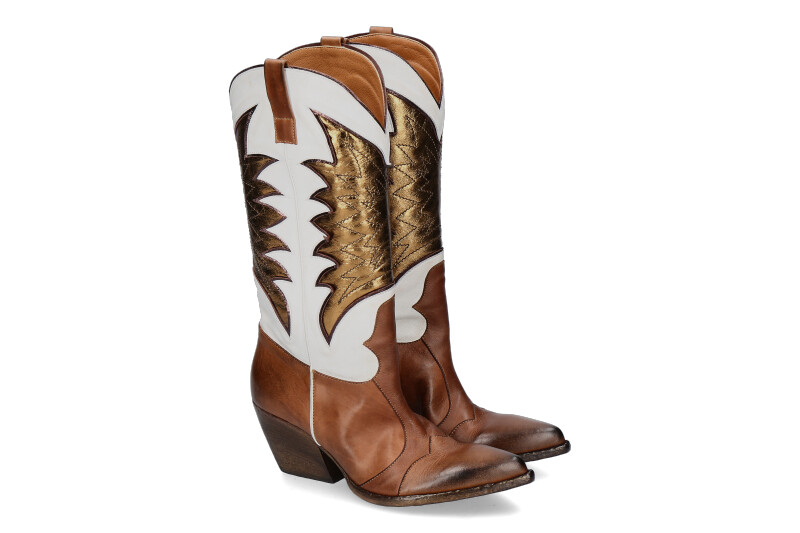 Elena lachi Cowboy Boots CUOIO BRONZO WASH