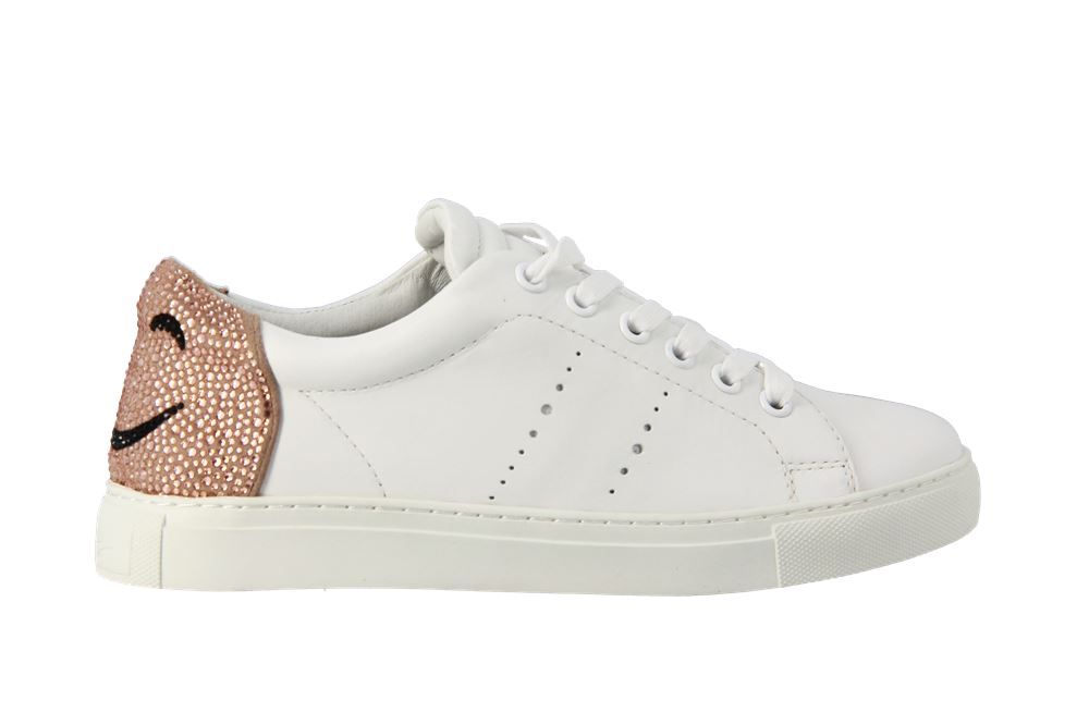 Lola Cruz Sneaker SMILEY WHITE NUDE (39)