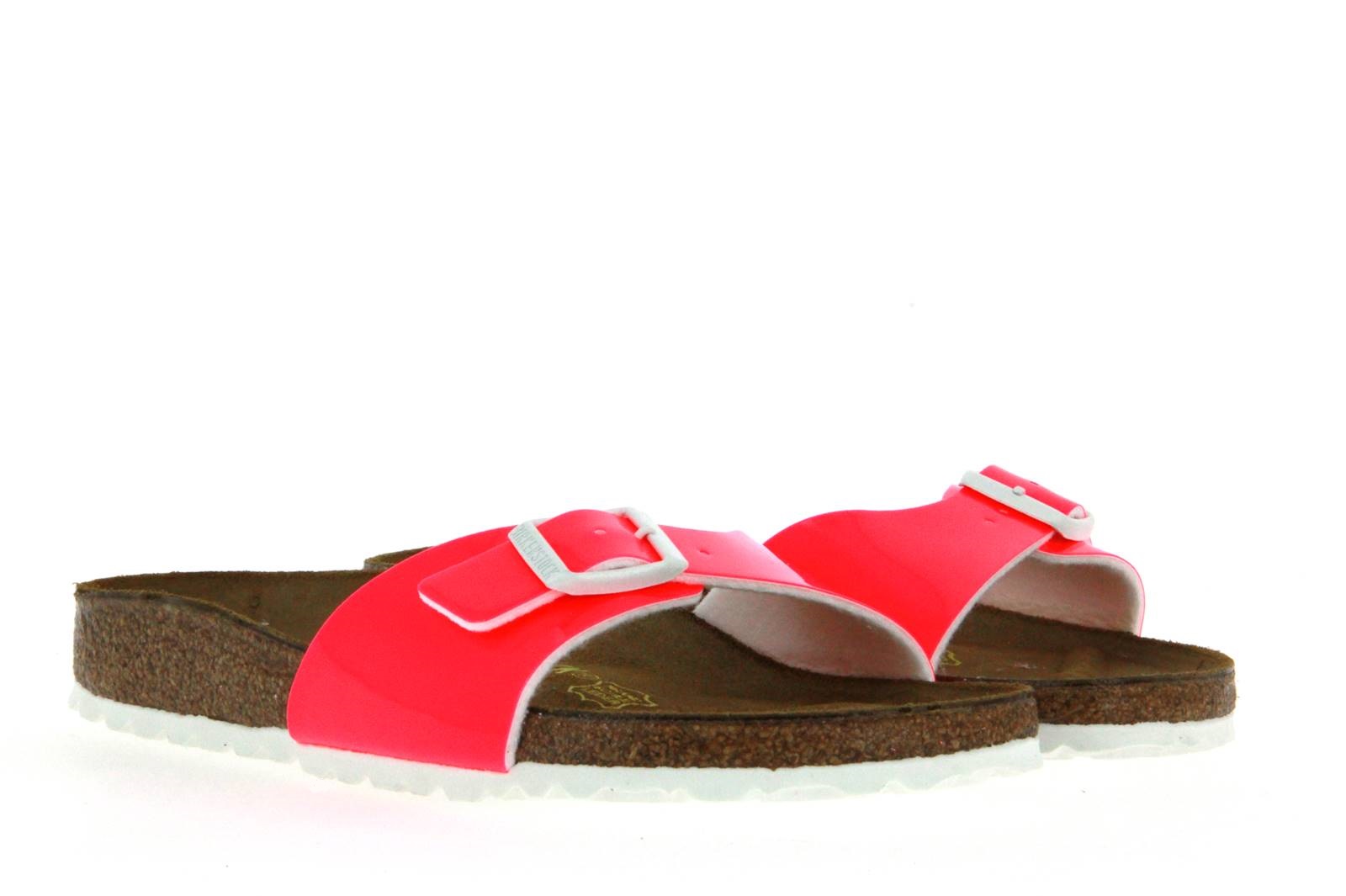 Birkenstock Pantolette MADRID SCHMAL PATENT NEON PINK (39)