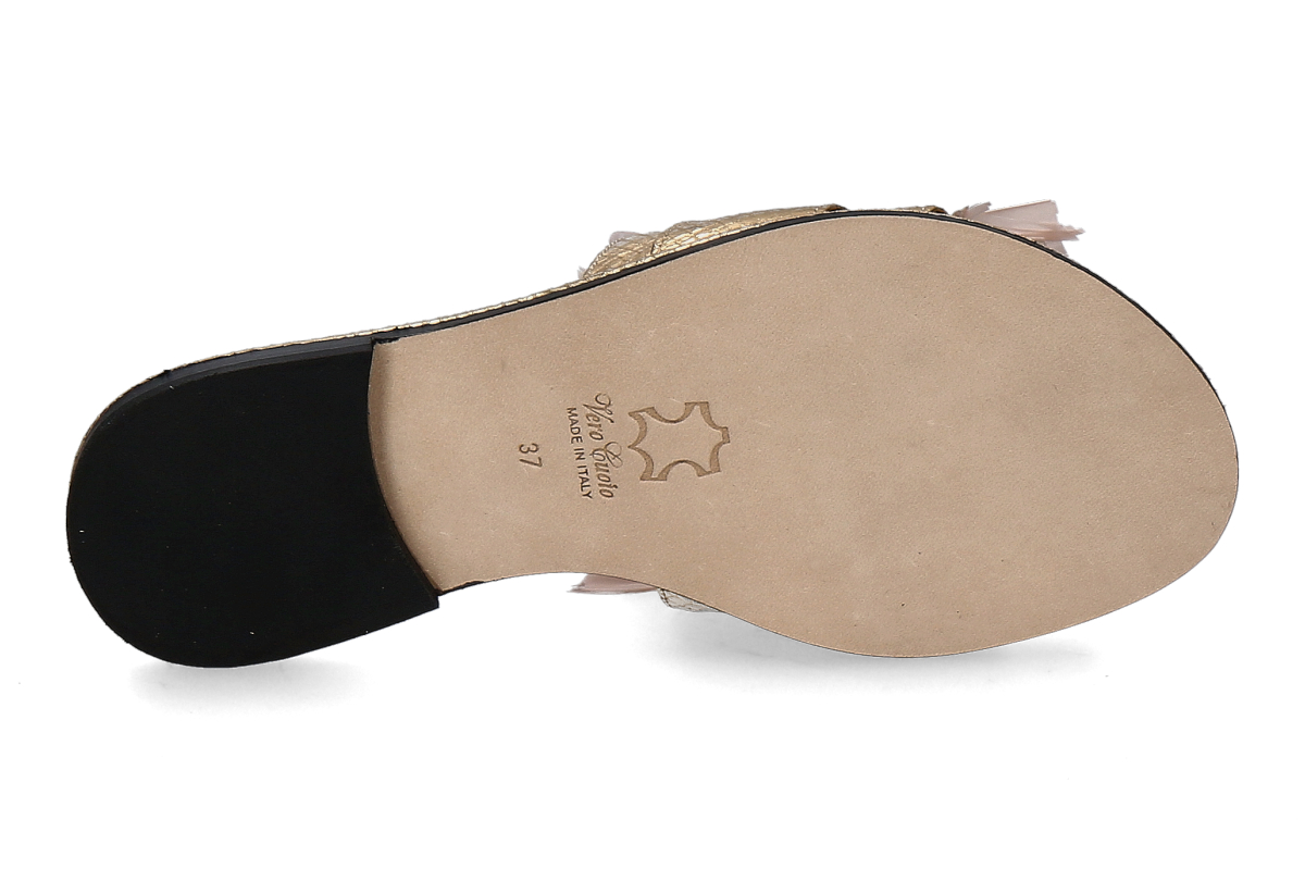 Paola Fiorenza Pantolette SNAKE SLIDER- gold_271900152_4