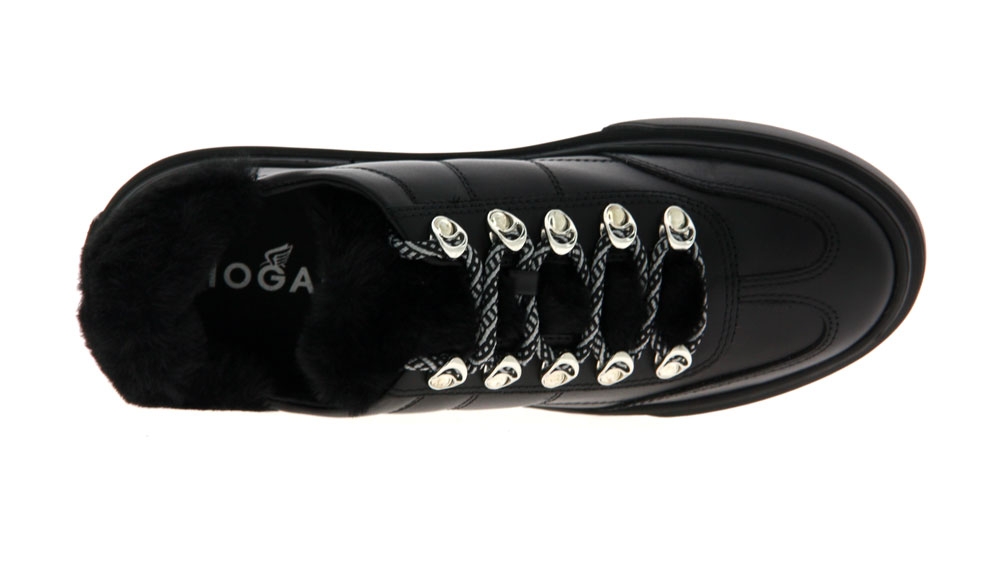 Hogan Sneaker ALLACCIATO BASSO H STITCHING NERO (40)