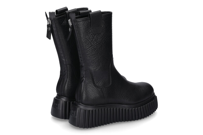 Attilio Giusti Leombruni Combat Boots NAPPA NERO (38½)