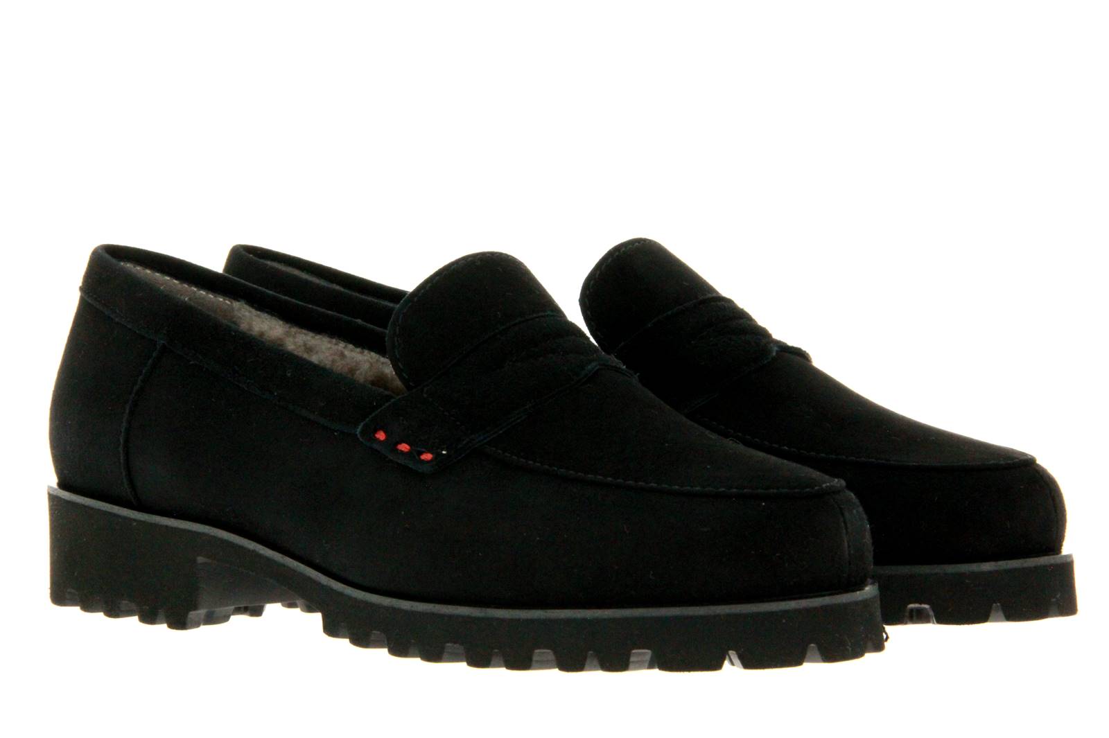 Pas de rouge Slipper gefüttert MARTA CAMOSCIO NERO (41½)