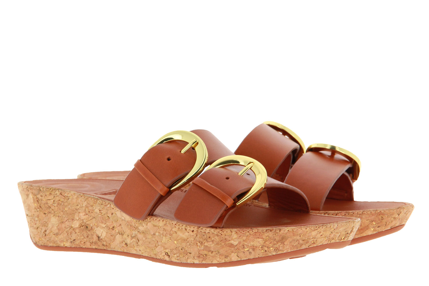 Fitflop Pantolette DUO BUCKLE SLIDE CARAMEL (36)