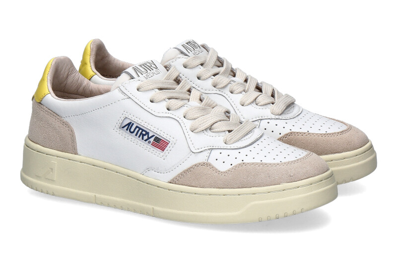 Autry Sneaker Medalist WOMAN SUEDE YELLOW LS54
