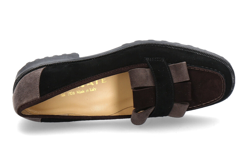 Brunate Slipper DANY CAMOSCIO NERO MORO (40½)