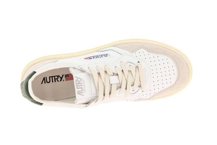 Autry Sneaker LOW MAN LEATHER SUEDE WHITE DARK GREEN (42) Autry Sneaker LOW MAN LEATHER SUEDE WHITE DARK GREEN (42)