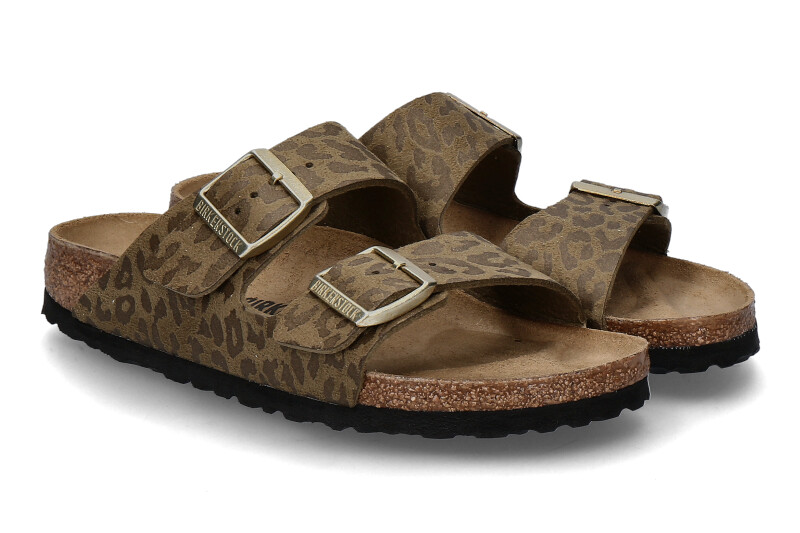 Birkenstock Pantolette ARIZONA BS SCHMALE WEITE- syn leo khaki