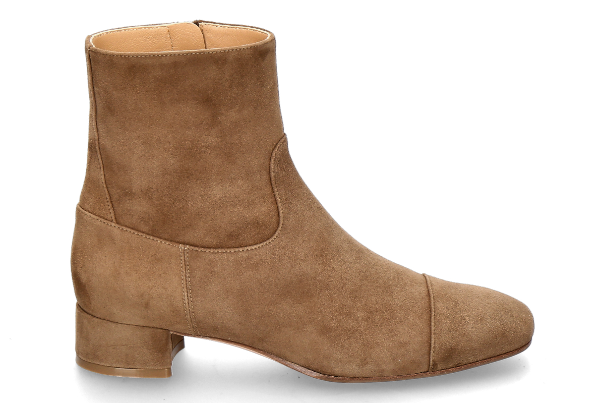 Unützer Damen- Stiefelette CAMOSCIO NAPPA- taupe/ braun