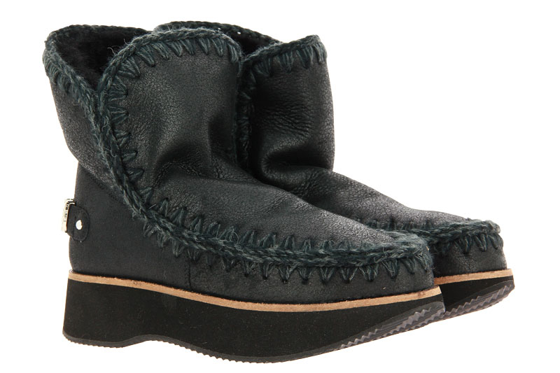 MOU Boots RUNNING ESKIMO 18 LOGO CRACKED BLACK GREY (37 )