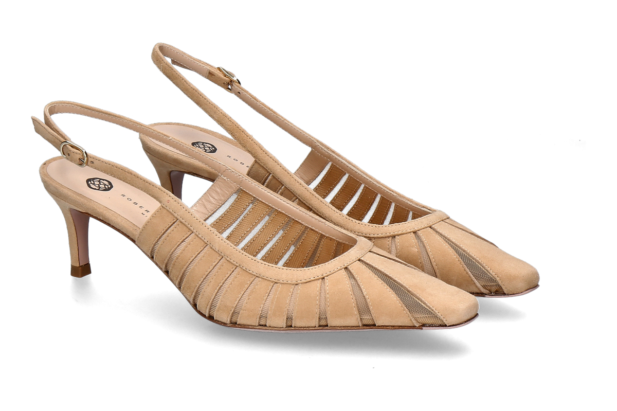 Roberto Festa Slingpumps FENICE- cookie/ hellbraun