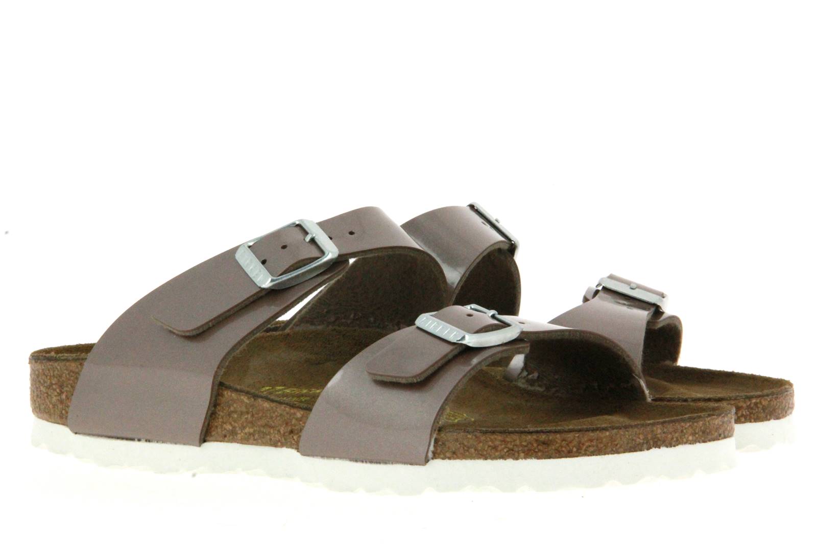 Birkenstock Pantolette SYDNEY SCHMAL BIRKO-FLOR PEARLY HAZEL (42)