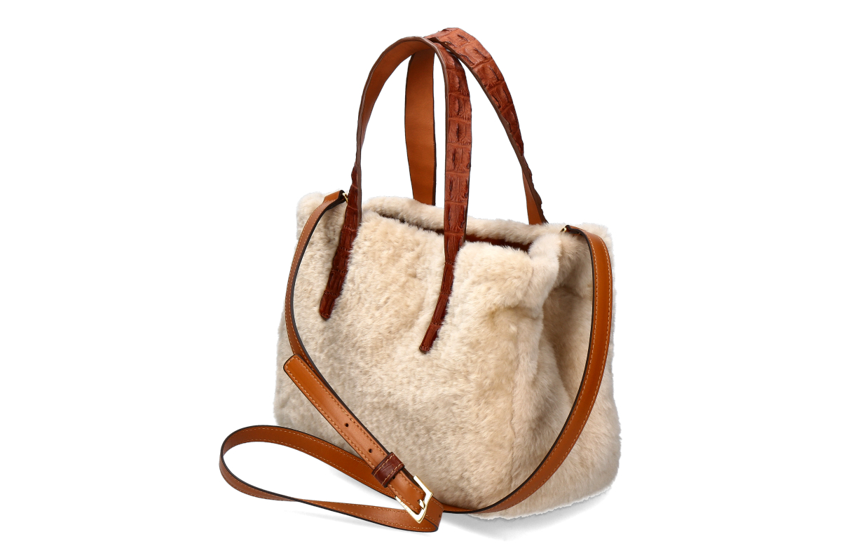 Biagini Handtasche CAMELIA MEDIUM - furry crema / creme