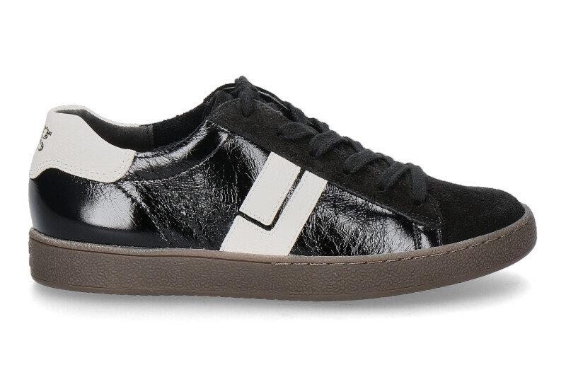 Paul Green Sneaker S. SUEDE/GLOSSY C.- black/schwarz