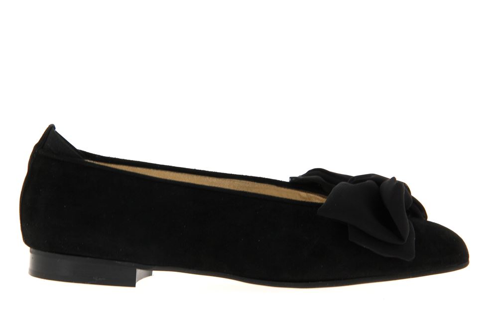 Scarparossa Ballerina CAMOSCIO FIOCCO SETA NERO (39)