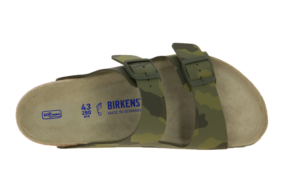 Birkenstock Pantolette NORMAL ARIZONA DESERT SOIL CAMO GREEN