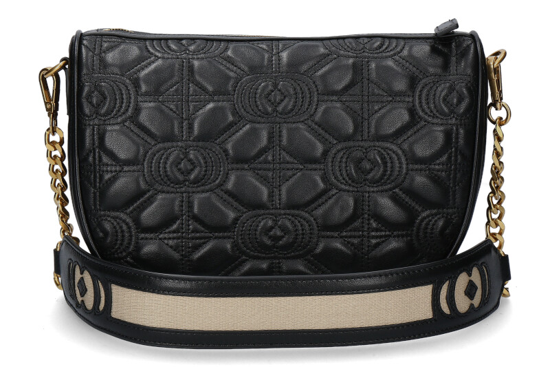 La Carrie Schultertasche LEATHER BLACK