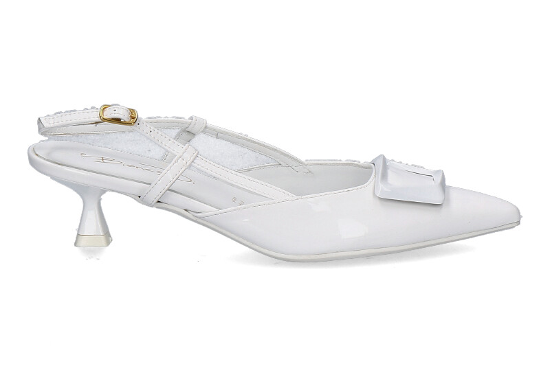 Bianca Di Slingpumps VERNICE BIANCO