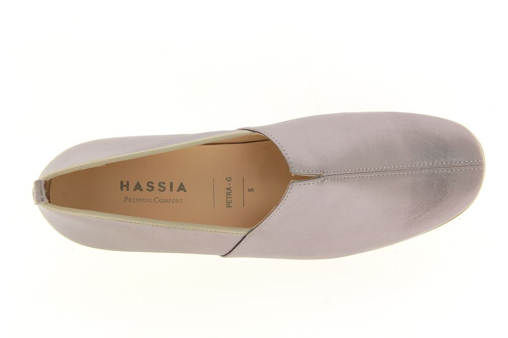 Hassia Slipper PETRA G-WEITE SOFTLAMM SMOKE SILVER (40)