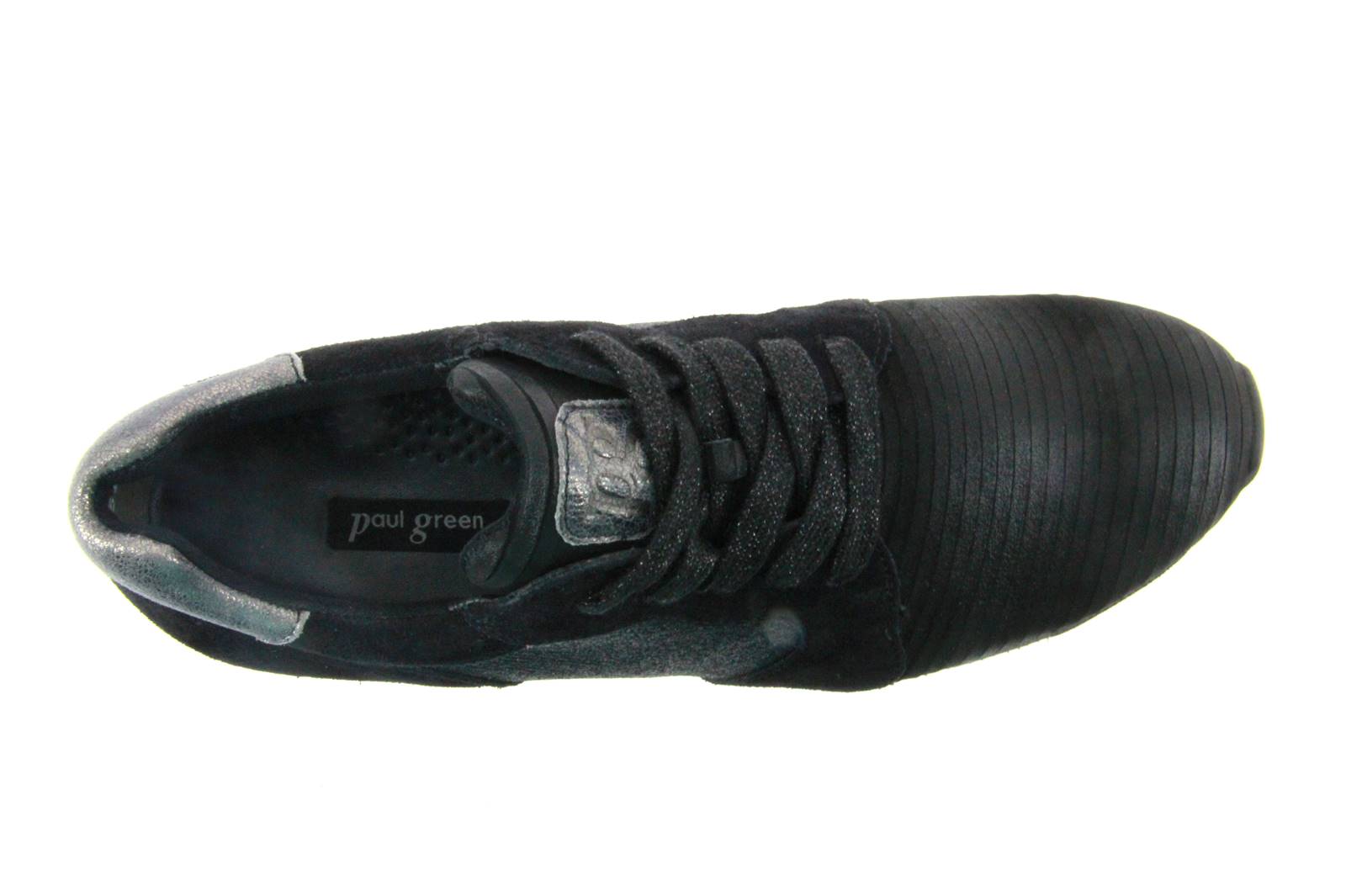 Paul Green Sneaker SLICED SUEDE GLITTER BLACK (37 )