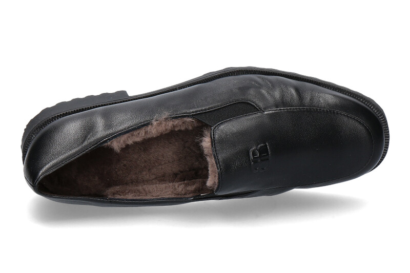 Brunate Slipper gefüttert DANY NAPPA NERO (35½)