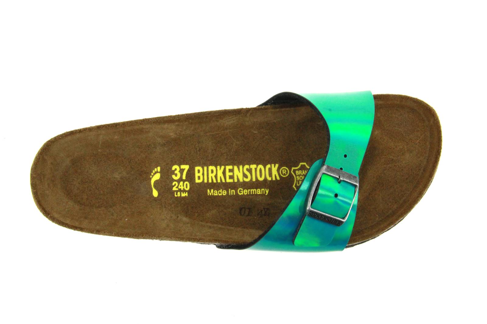 Birkenstock Pantolette MADRID SCHMAL BIRKO-FLOR MIRROR GREEN (42)