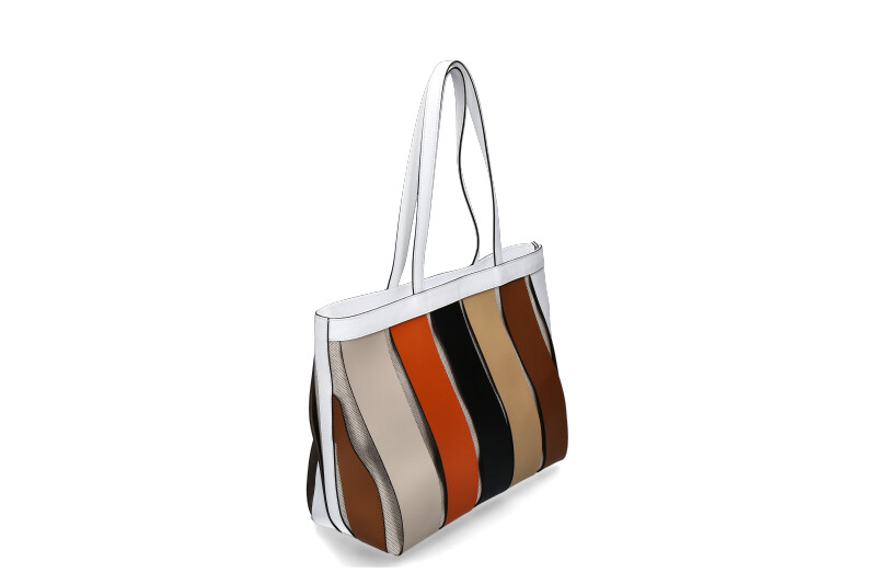 Gianni Notaro Shopper 562 BIANCO MULTICOLOR JE7114