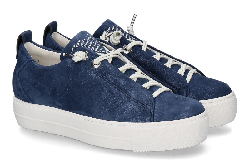 Paul Green Sneaker SAMTZIEGE METALLIC- space blau