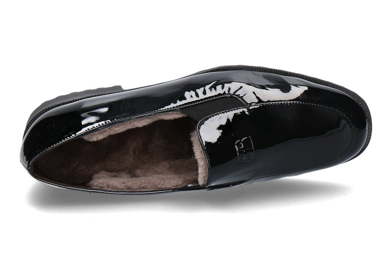 Brunate Slipper gefüttert DANY SOFTLACK NERO (42½)