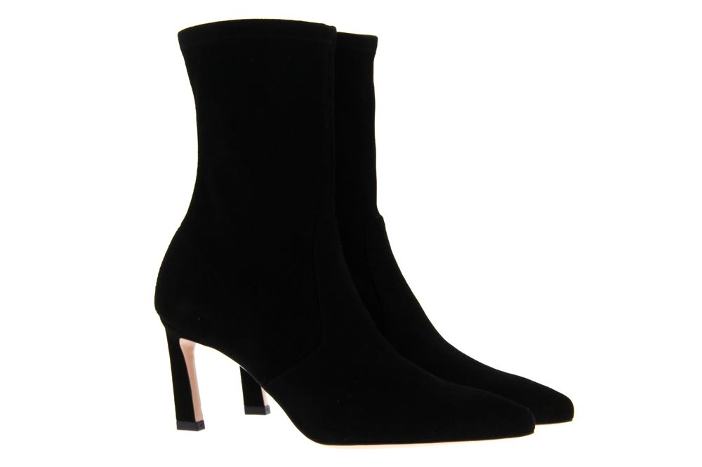 Stuart Weitzman Stiefelette RAPTURE 75 BLACK SUEDE (38½)