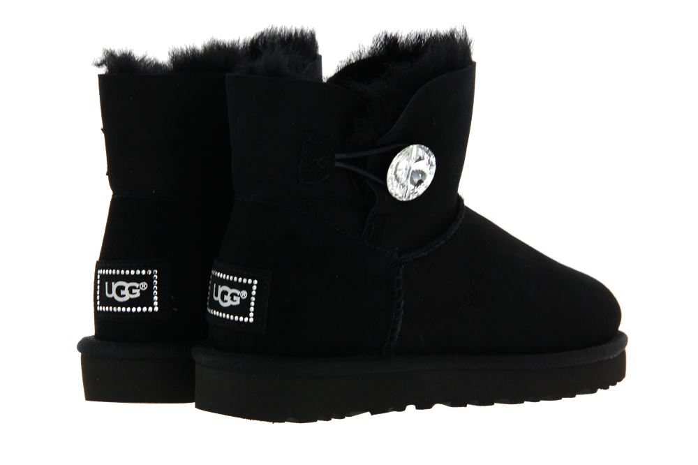 UGG Australia Boots MINI BAILEY BUTTON BLING BLACK (40)