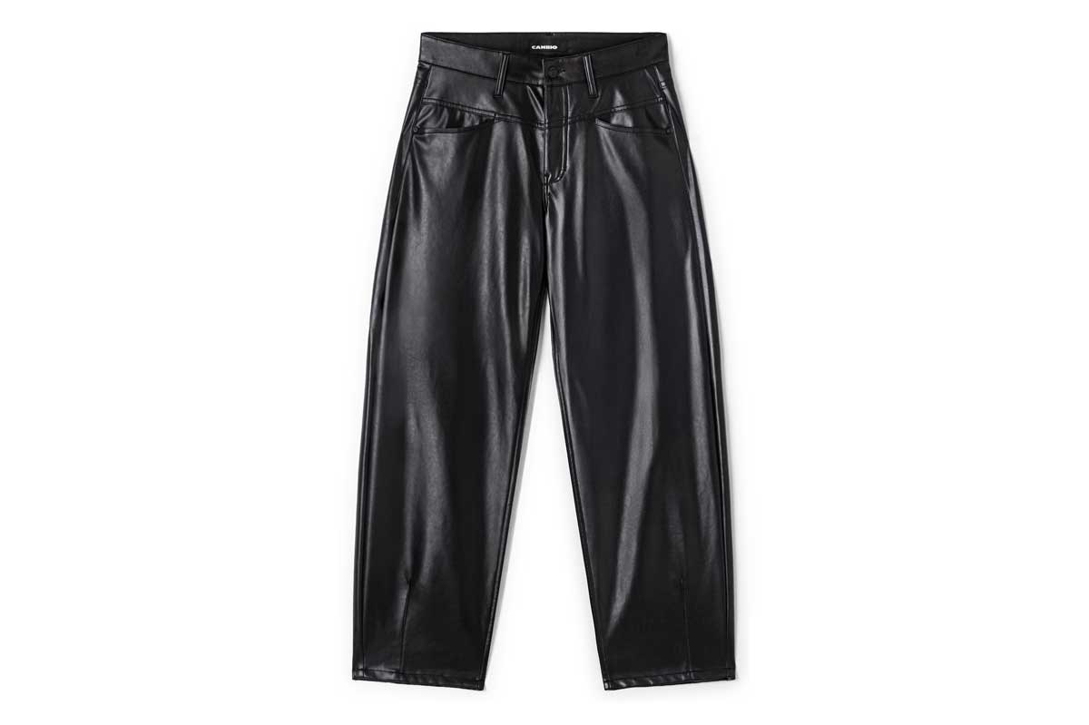 Cambio Barrel-Kunstlederhose ELIN- schwarz/ black