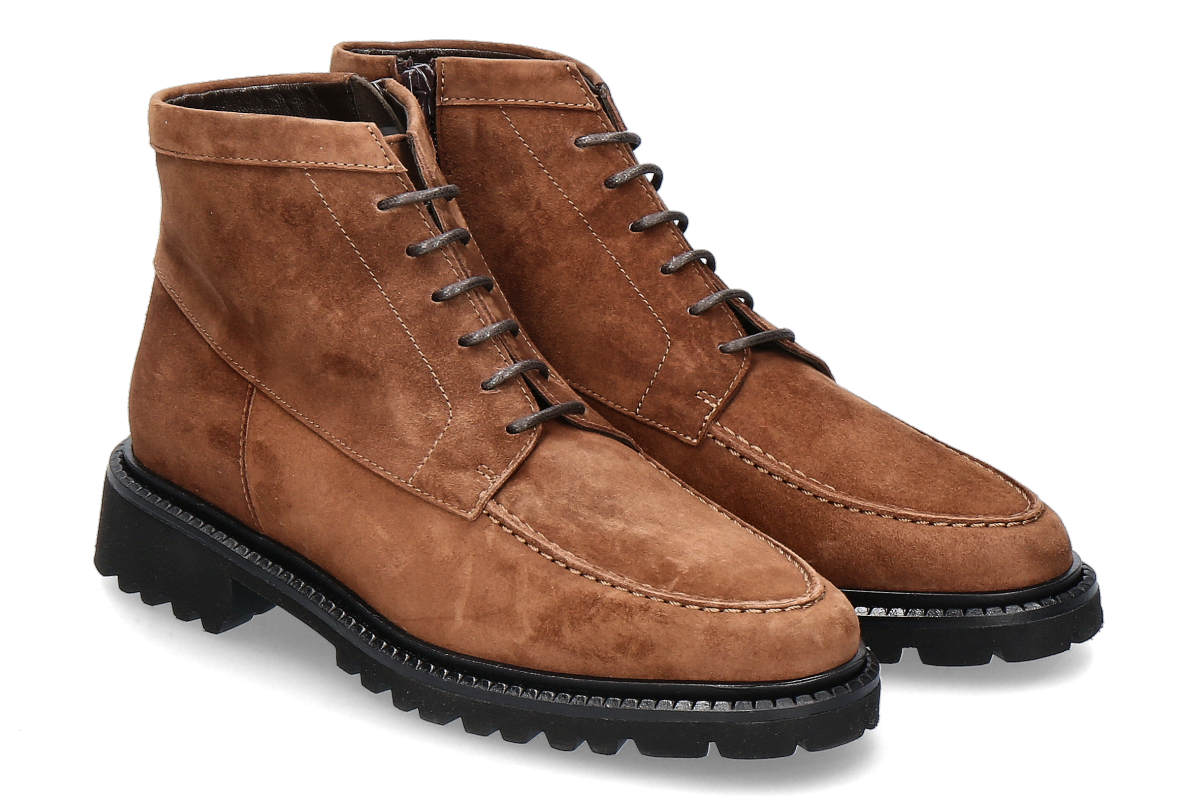 Brunate Schnürboots HELLEN CAMOSCIO- caramel/ mittelbraun