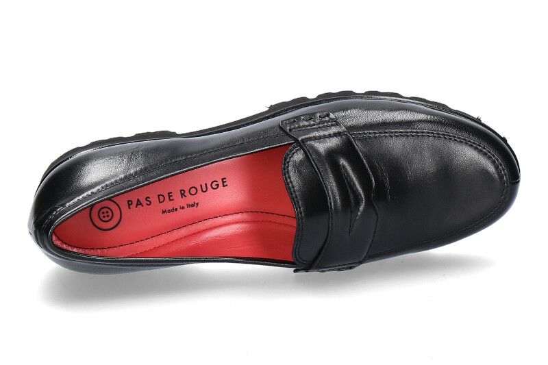 Pas de rouge Slipper MARTA NAPPA NERO (37 )