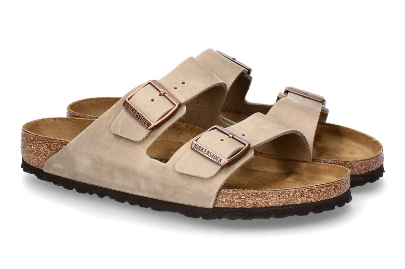 Birkenstock Herren-Pantolette ARIZONA NORMAL NATURLEDER- tabacco brown