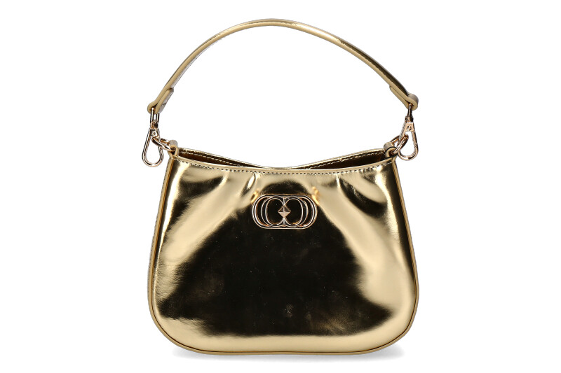 La Carrie Schultertasche SHINY SMALL LEATHER GOLD