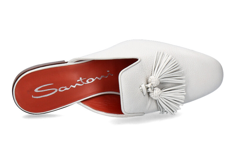 Santoni Pantolette CALF BIANCO (36) Santoni Pantolette CALF BIANCO (36)