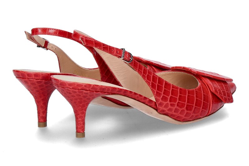 Unützer Slingpumps PRINTED COCCO ROSSO (39½)