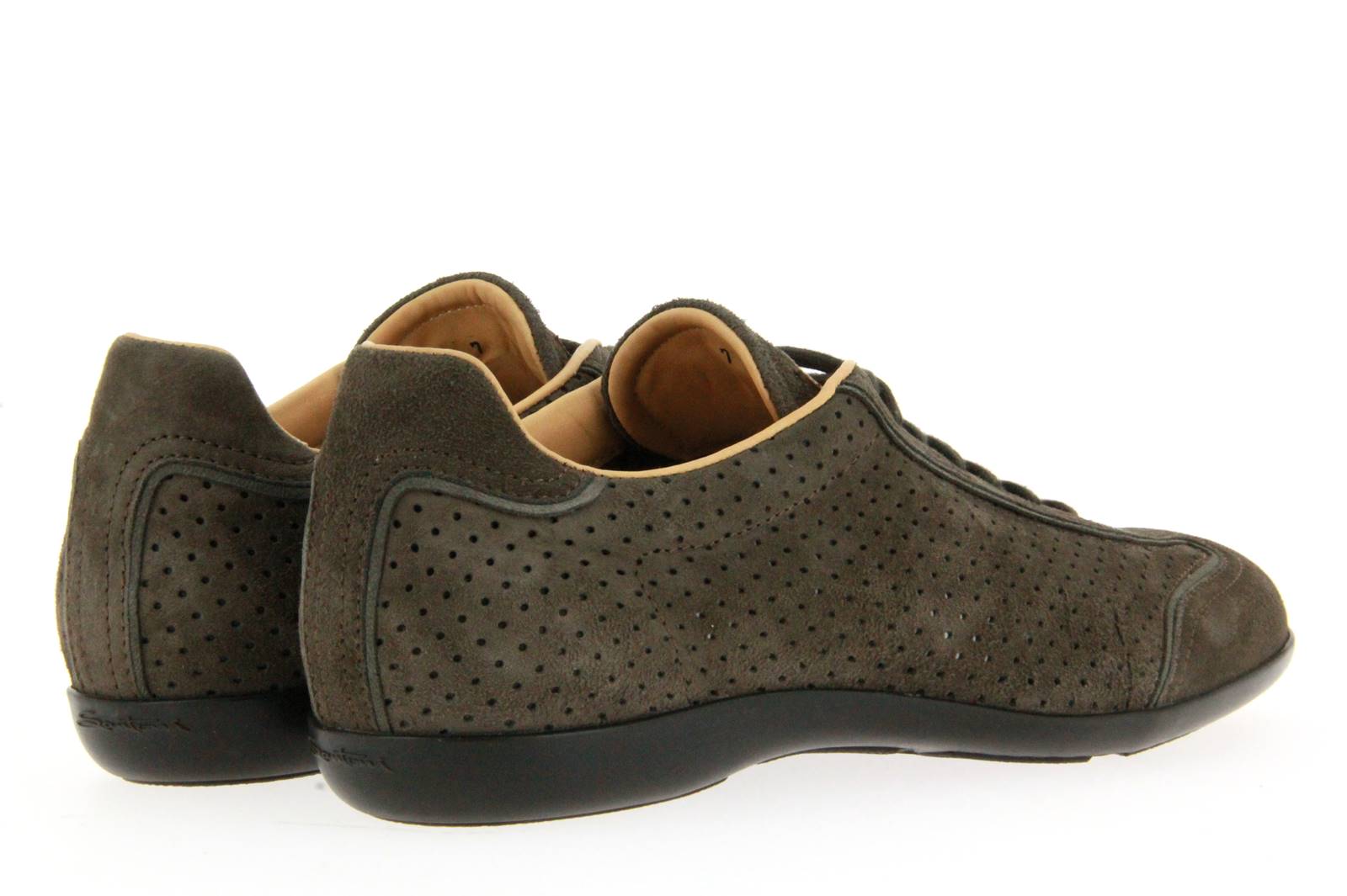 Santoni Schnürer VELOUR BRAUN (42½) Santoni Schnürer VELOUR BRAUN (42½)